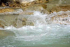 Close-up of a river in Provence